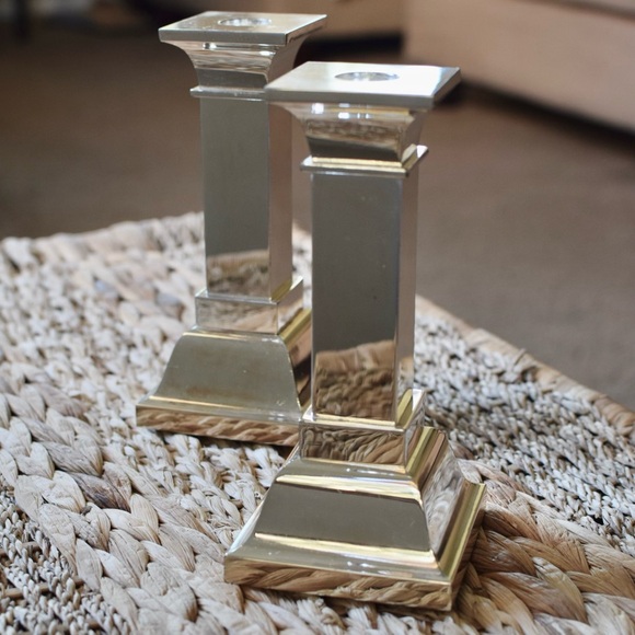 Lunt Silverplate Candlestick Holders - Picture 2 of 5